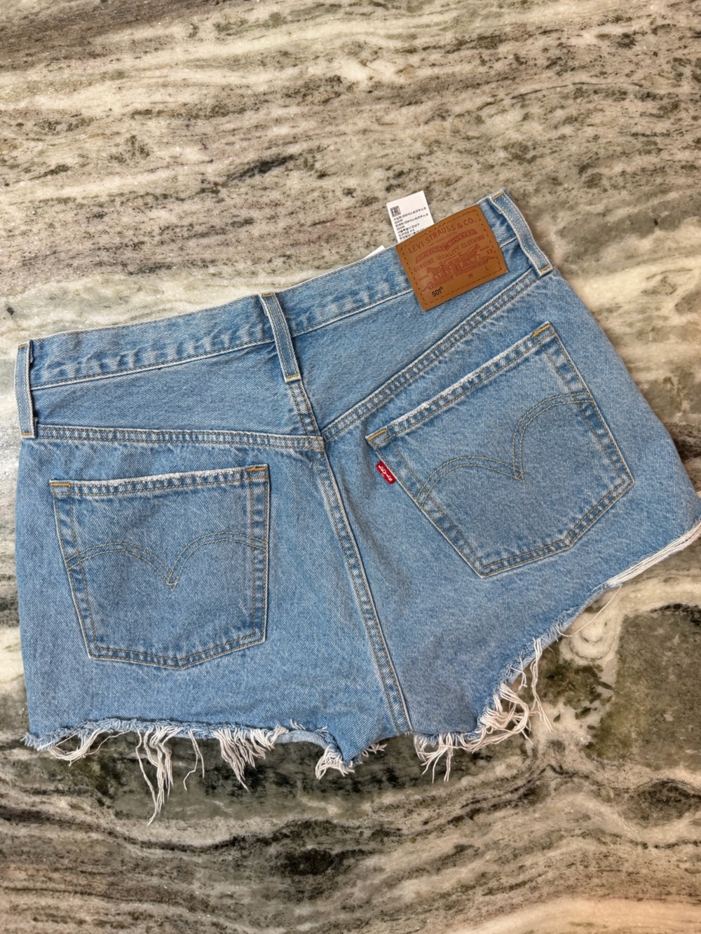 Levi's 501 Light Wash Denim Cutoff Shorts
Size 30